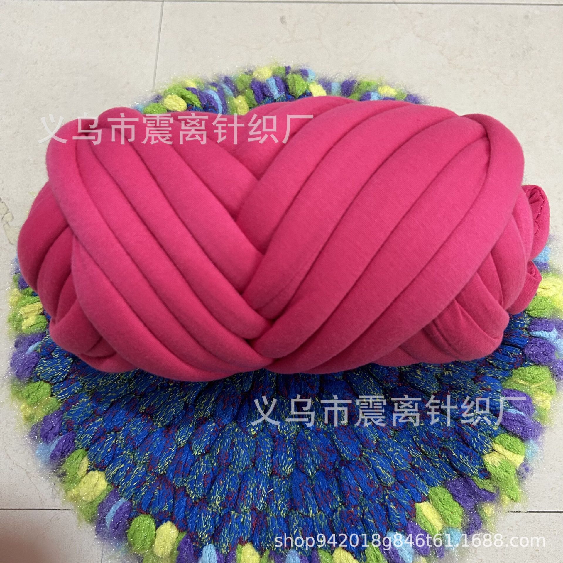 幼儿园手工课户外酒店编织线装饰线超粗布条手编宠物窝灌芯纱线