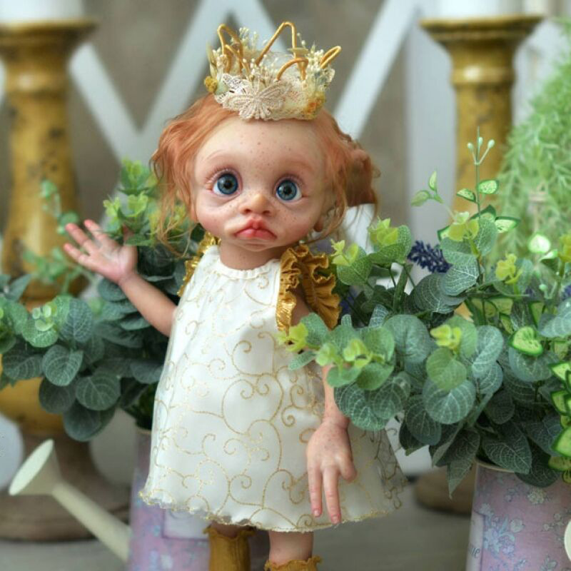 NPK bienes genuinos 16 pulgadas hecho a mano pegamento completo elfo muñeca de pie 3D pintado a mano de gama alta muñeca