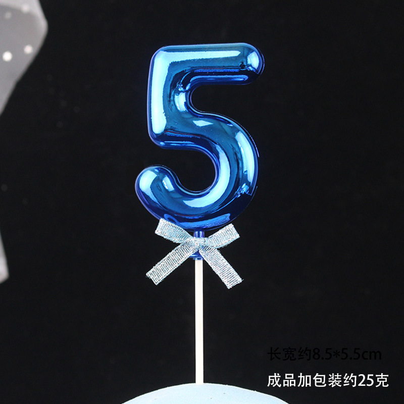Decoración digital para pasteles 0-9, 3D oro/rosa, inserto para cumpleaños – Mayorista de Yiwu image 28