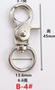 Practical keychain jewelry thick lock buckle, zinc alloy hook buckle metal rotation hook, pet dog buckle hook