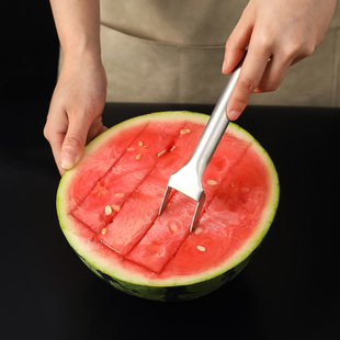 Multifunctional Stainless Steel Watermelon Cutting Tool, Diced Fruit Divider, Household Fork Tool for Eating Melons
