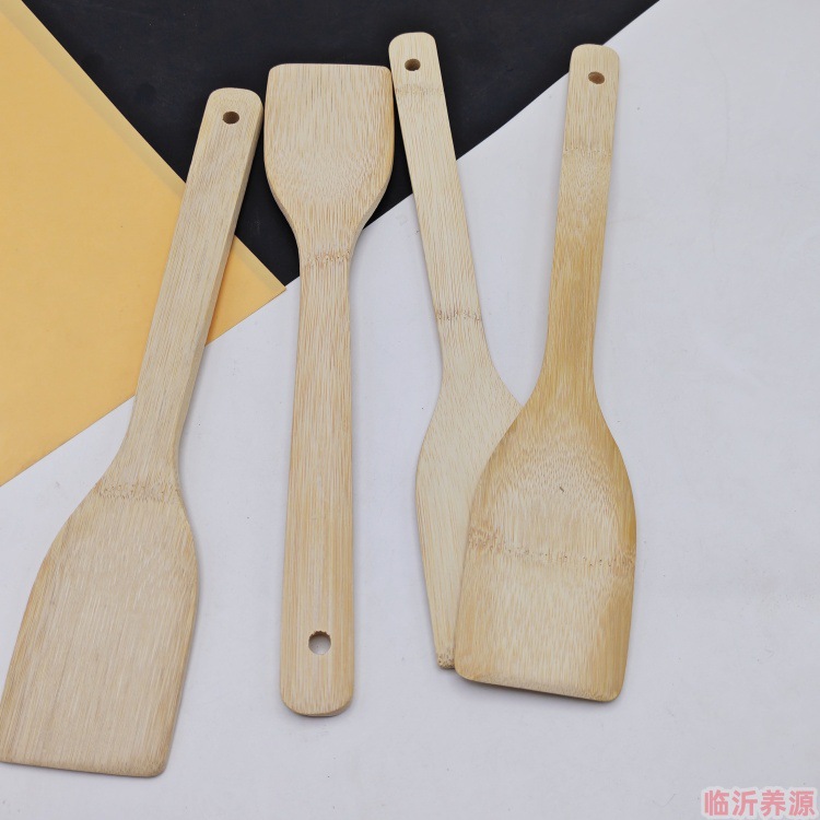 裸装长柄大铲子大锅铲竹质大号手柄油炸平底煎饼烙饼铁板烧手抓饼
