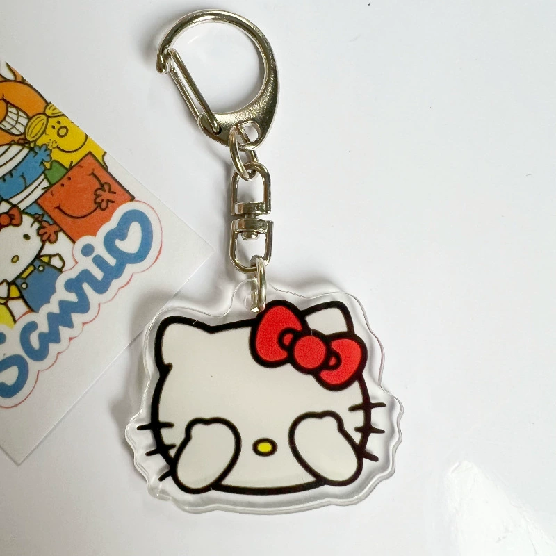 Acrylic Keychain Pendant, Cute Character Design, Lightweight 25 g, Backpack Accessory