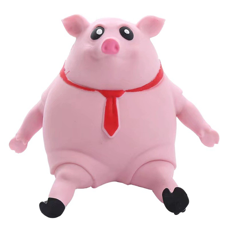 Оптовая продажа новых спотовых горячих продаж Мягкая розовая свинья декомпрессионная игрушка TPR