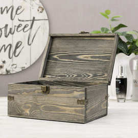 实木收纳盒木质格翻盖精油展示盒家用桌面精油瓶木制收纳包装盒