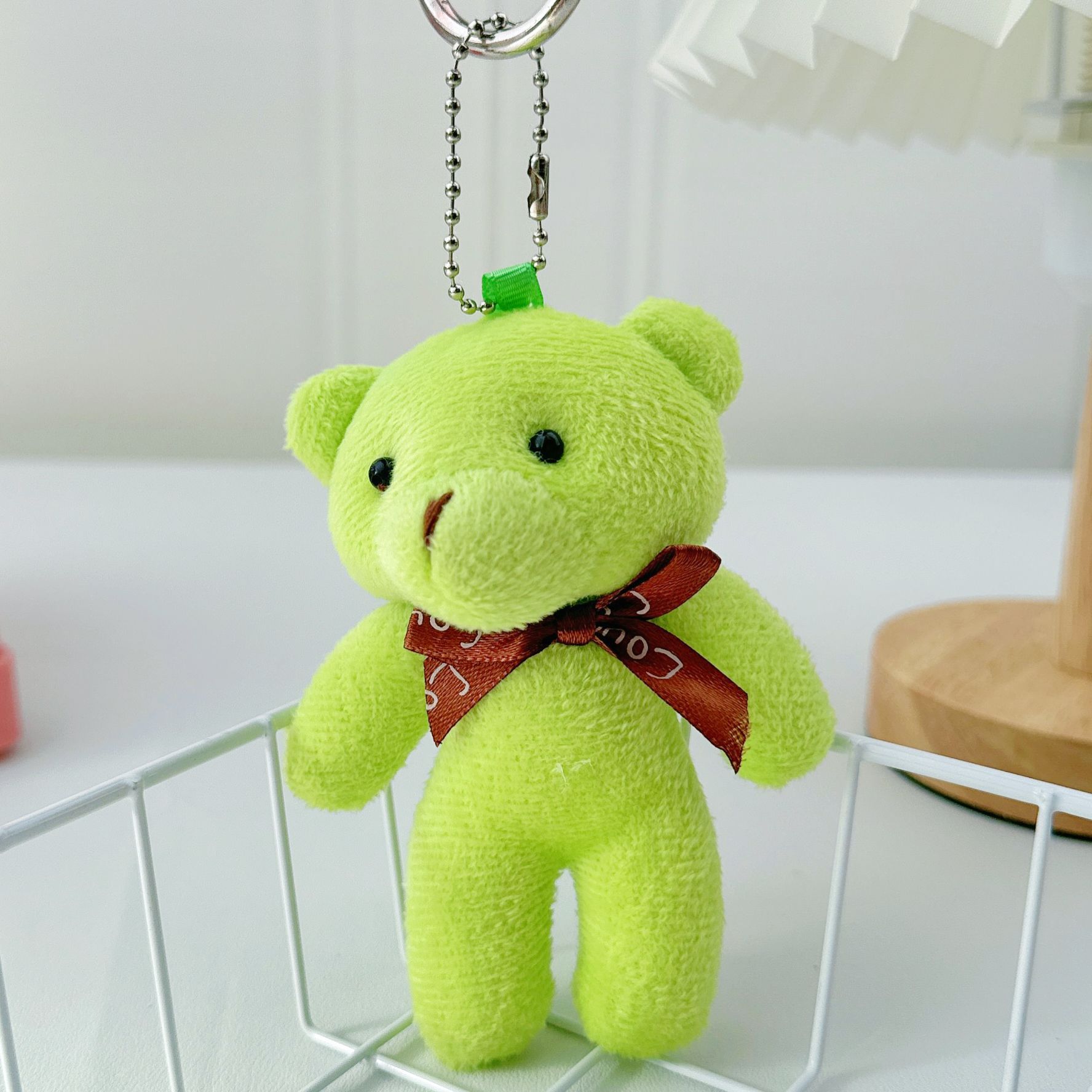 Muñeca de oso de peluche transfronterizo, muñeca de oso de una pieza de felpa, colgante, muñeca de oso, muñeca, juguete al por mayor, mini