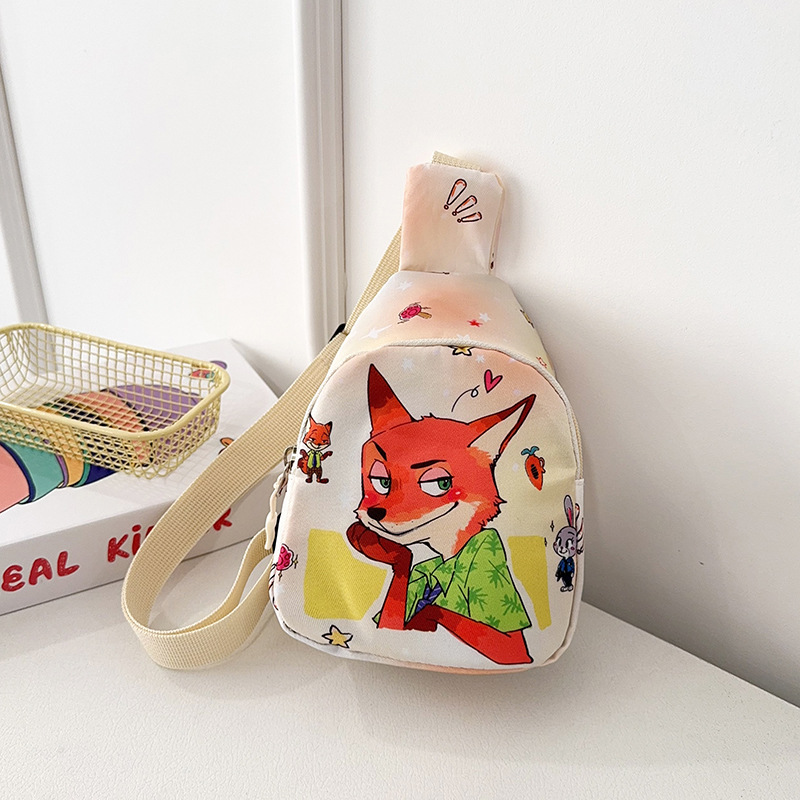 2026 nuevo nuevo bolso de pecho de dibujos animados para niños, bolso de hombro de moda para niños y niñas, bolso de cintura impreso para jardín de infantes