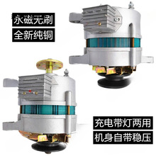 农用车三轮车四轮拖拉机交直流充电带灯两用发电机批发