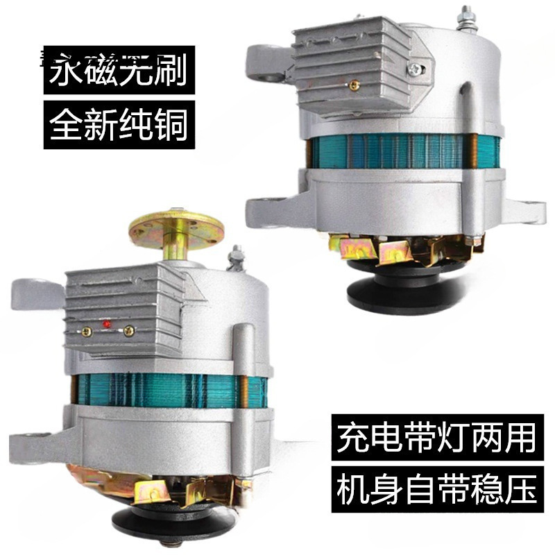 农用车三轮车四轮拖拉机交直流充电带灯两用发电机批发