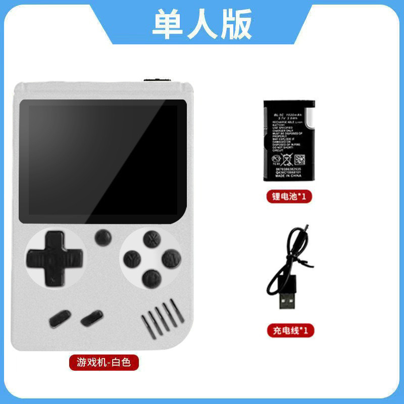 Nueva consola de juegos portátil con mango retro para niños clásico nostálgico ruso doble pantalla grande recargable