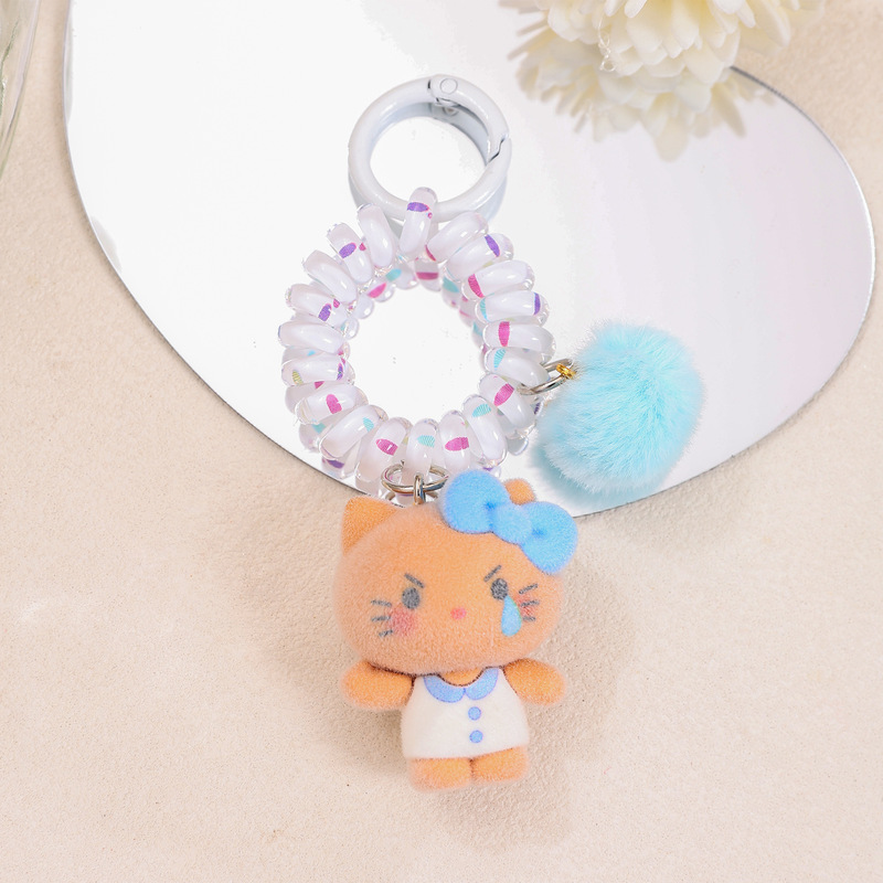 Creative and funny KTM cat plush toy cute pendant hot-selling accessory keychain bag charm phone strap cross-border wholesale