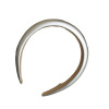 Advanced headband, hair stick along the hairline, silver hairpins, high-quality style