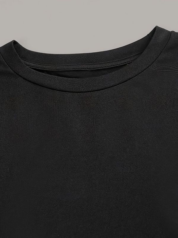 2025年秋新作カジュアルファッションタイトTシャツ万能アウターソルトスタイル軽熟長袖ボトムスレディース3点セット|undefined