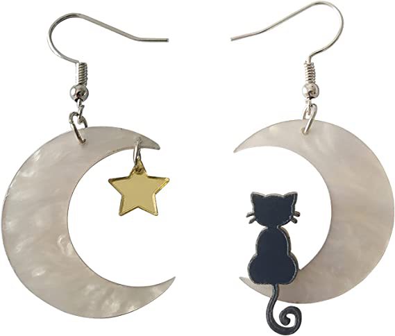 Ear hook Classification 1 Pair Quantity 1 Pair Cute Star Moon Cat Plastic Ear Hook