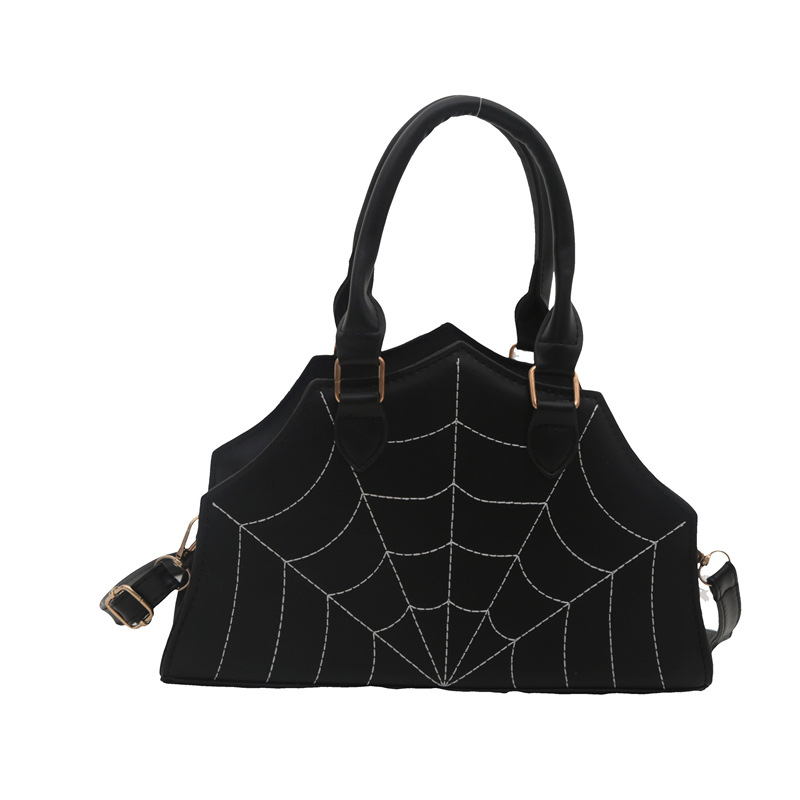 2024 nuevo bolso de tela de araña de moda personalidad extraña bolso de hombro en bordado simple bolso de mochila extranjero