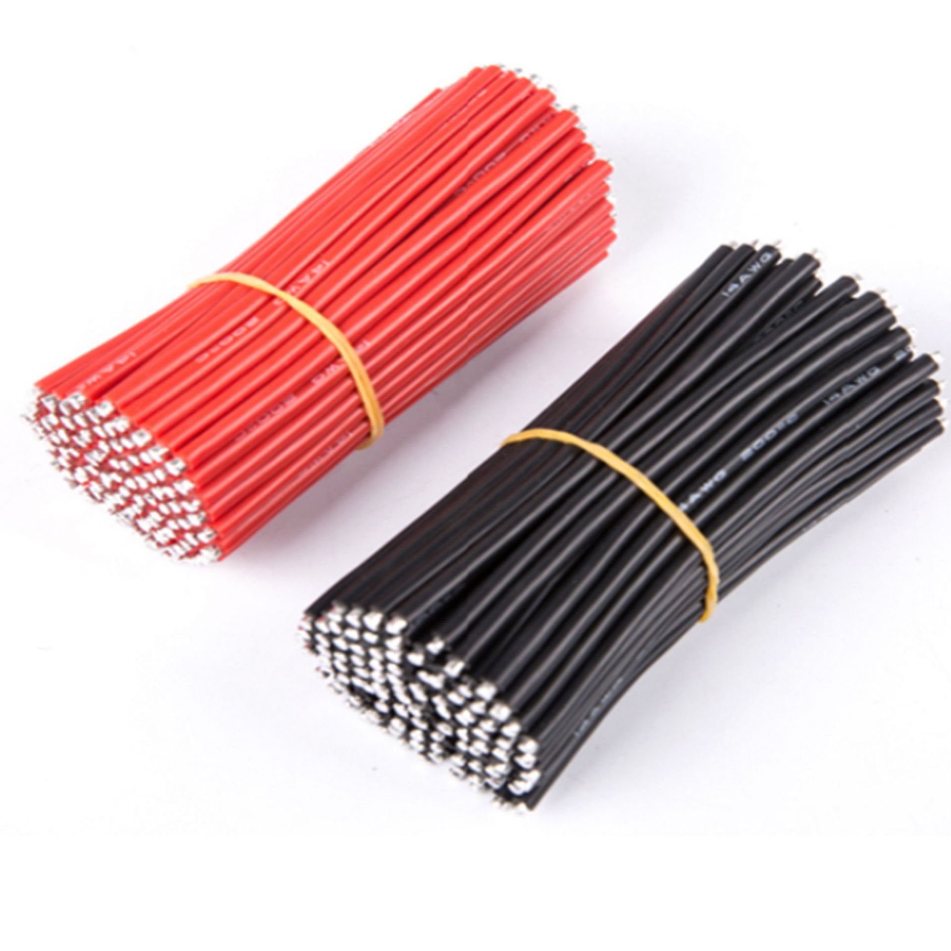 特软硅胶线两头镀锡航模电池电源导线 裁断高温硅胶引线跳线厂家