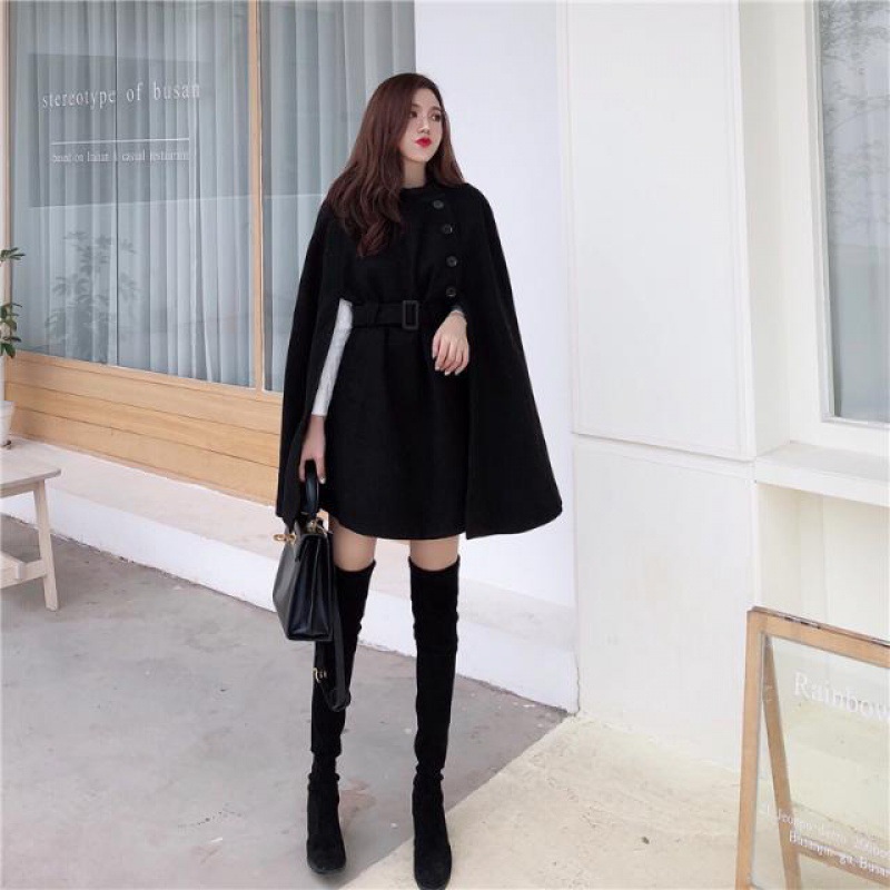 All-match Cloak Woolen Coat - Image 2