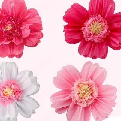 Поставка новых бумажных цветов D1000, бумажных цветов в виде подсолнухов, бумажных цветов с сердцевиной, бумажных цветов из шелка, разноцветных бумажных цветов.