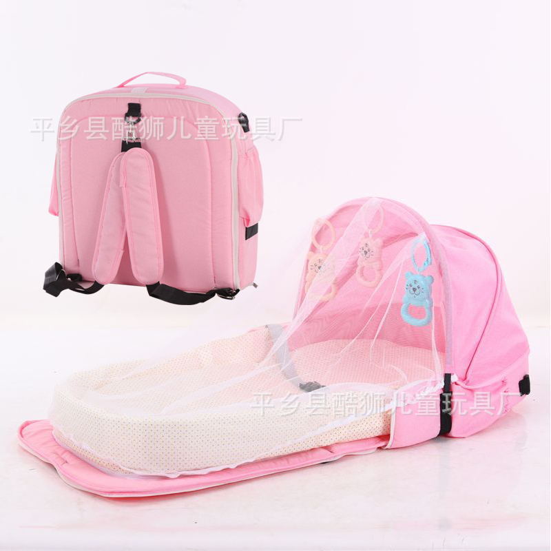 Baby Bed-In-Bed Backpack Multifunctional Crib Portable Backpack Partition Bed Bionic Bed Large Quantity Discount