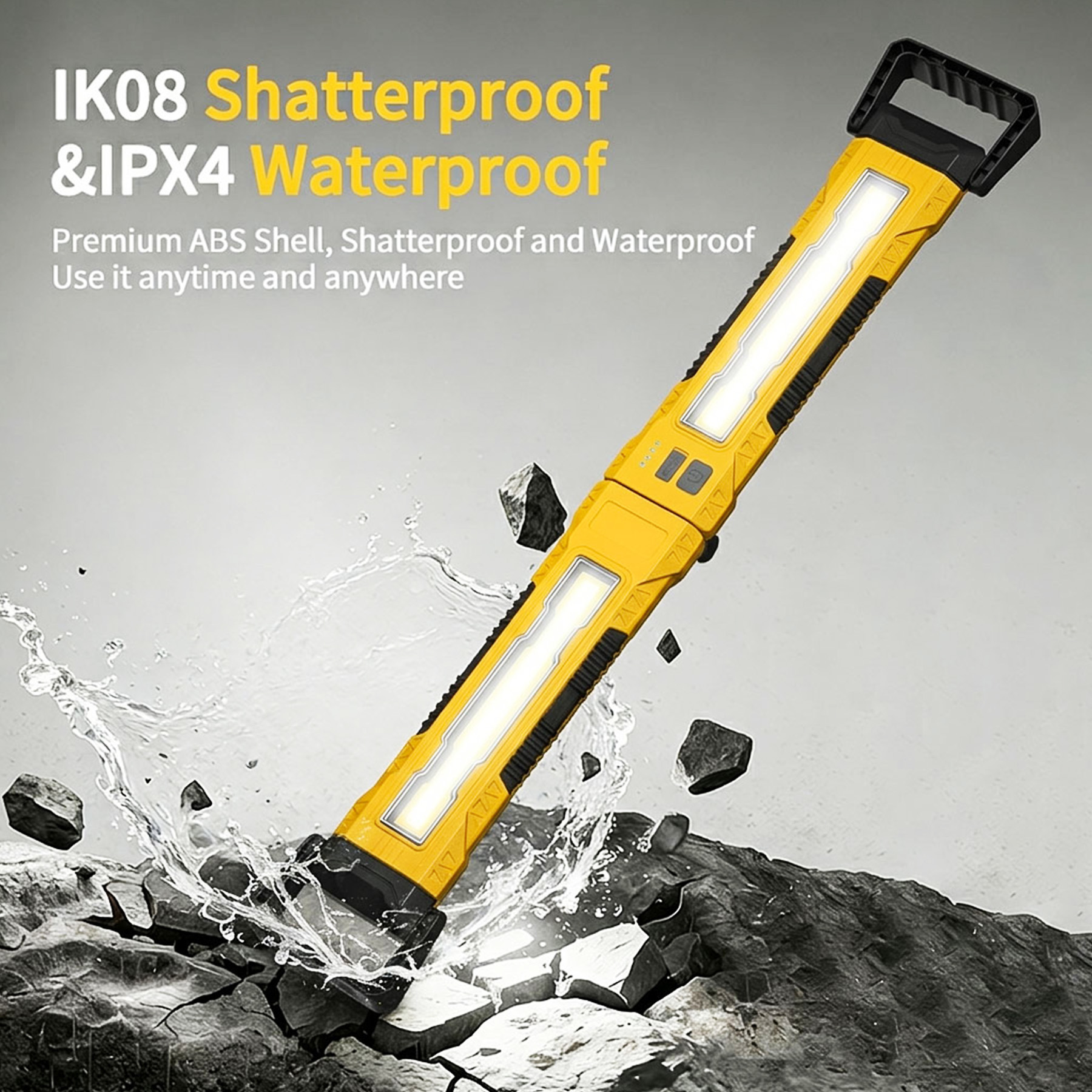 New Cross-Border COB Work Light USB Rechargeable Multifunctional with Magnetic Hook Long Strip Car Emergency Inspection Light