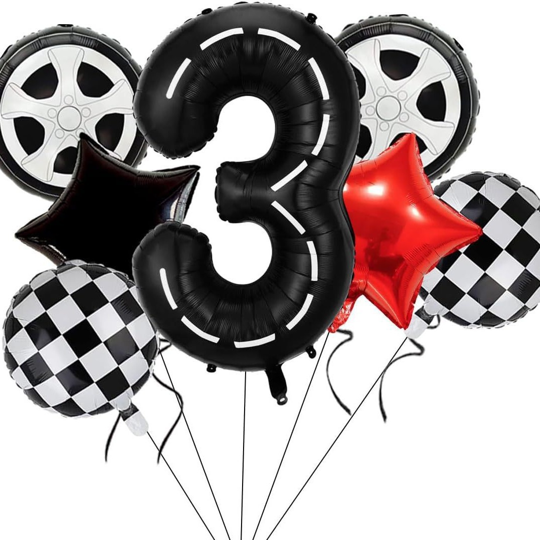 Casco neumático rayas digitales combinación de globos 40 pulgadas decoración de fiesta de cumpleaños infantil digital venta caliente transfronteriza image 9