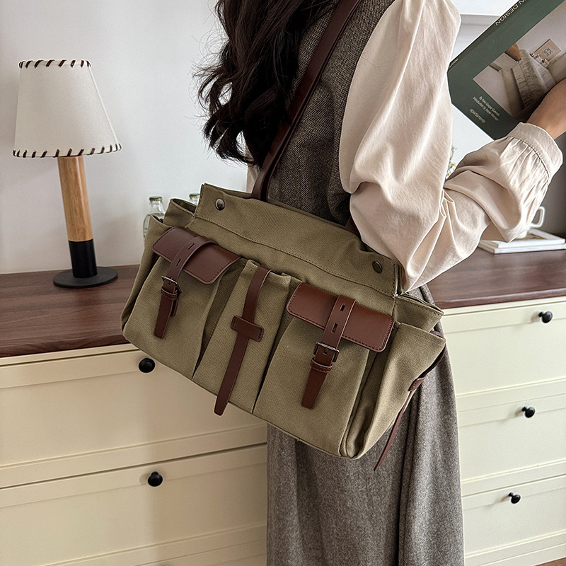 Qadın üçün böyük tutumlu patchwork tote çanta və çiyin çantası