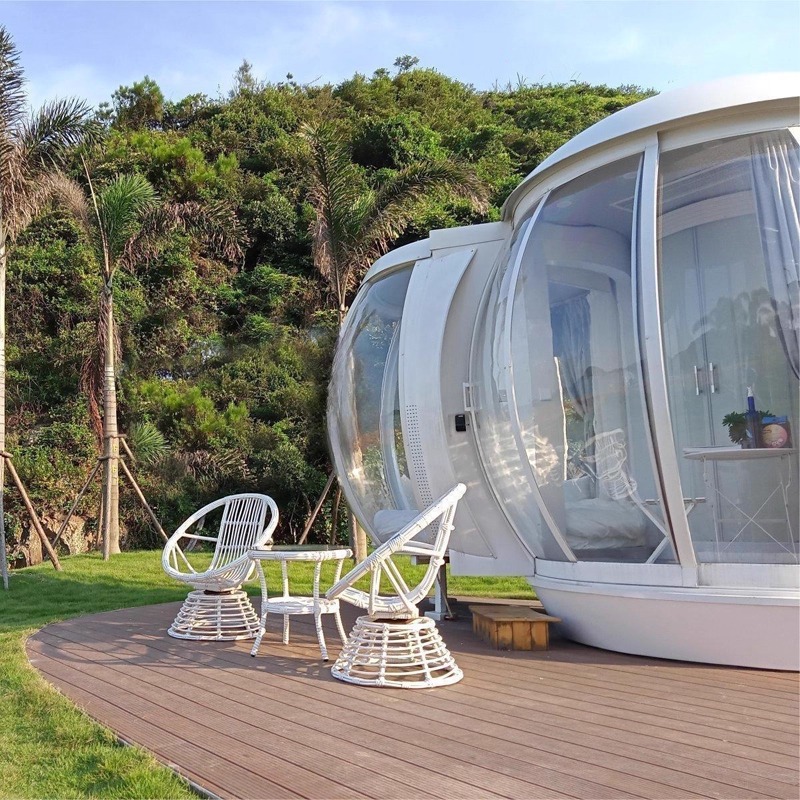 Casa de pabellón esférico al aire libre sala de sol móvil residencial hotel resort sala de estrellas casa de burbujas transparentes