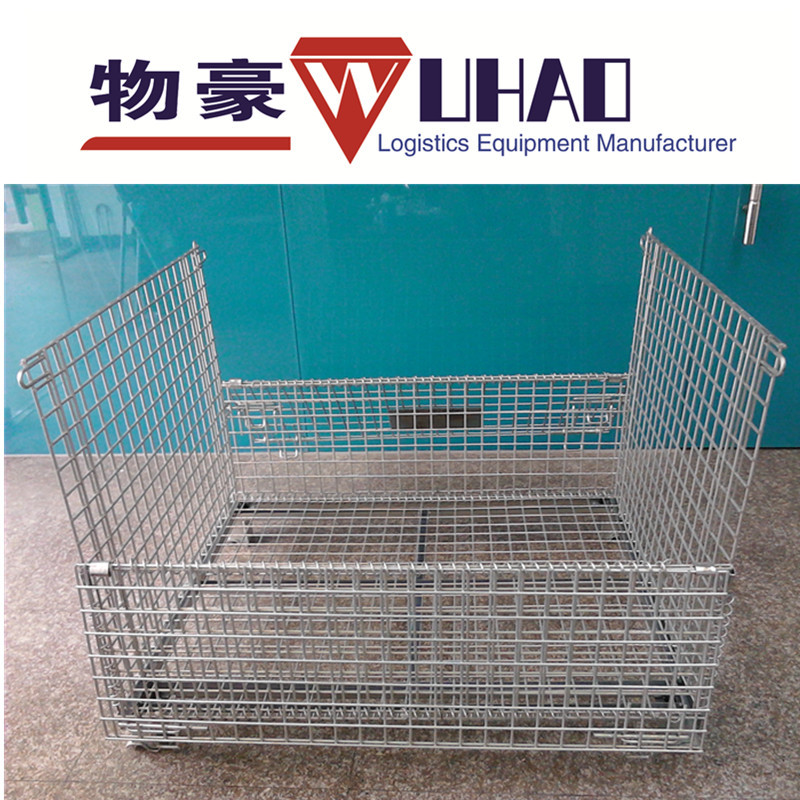 广东折叠仓储笼珠海仓库笼珠海蝴蝶笼 1200*1000*890折叠铁框周转