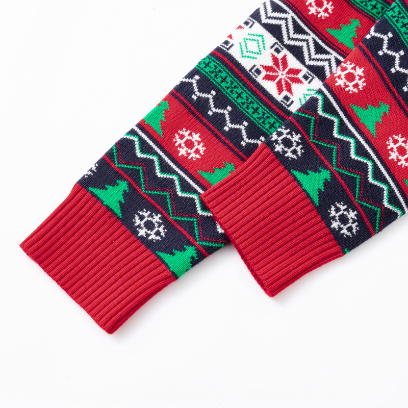 Amazon 2026 nuevos niños europeos y estadounidenses dibujos animados pan de jengibre hombre suéter de Navidad para hombres y mujeres otoño y invierno camiseta de punto image 4