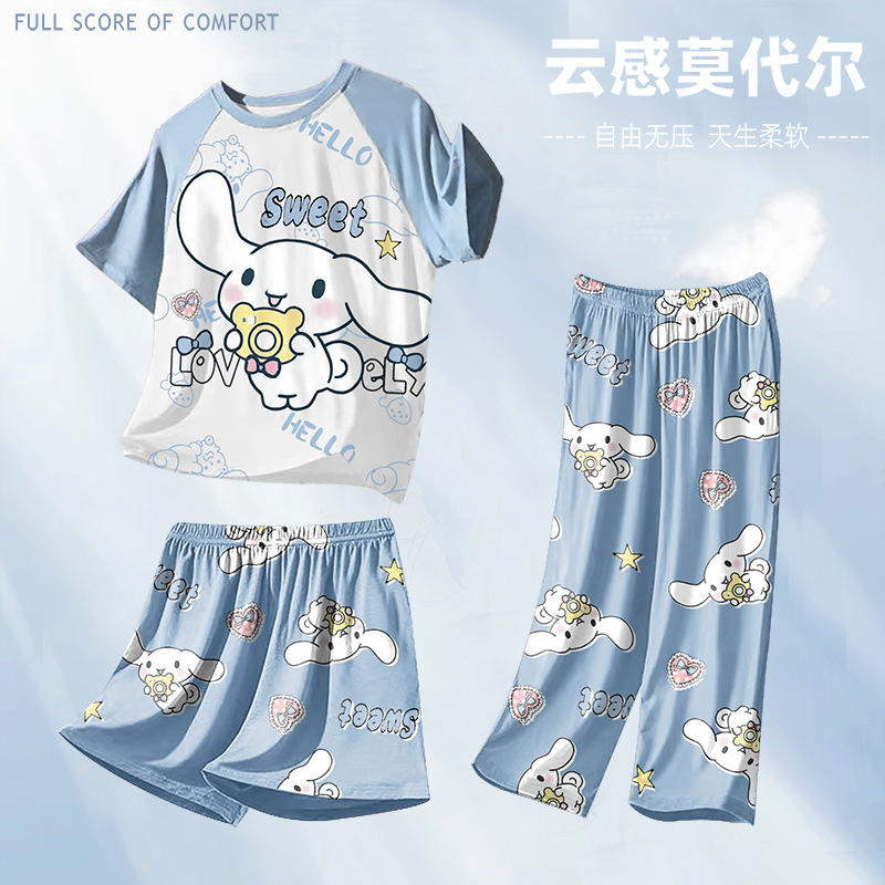 复制_莎腾2024夏季新款女童莫代尔睡衣三件套.jpeg