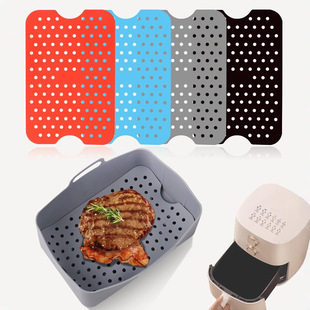 Cross-Border Food-Grade Silicone Baking Pan Mat Special Lining Accessories High Temperature Resistant Baking Air Fryer Anti-Scalding Insulation Mat