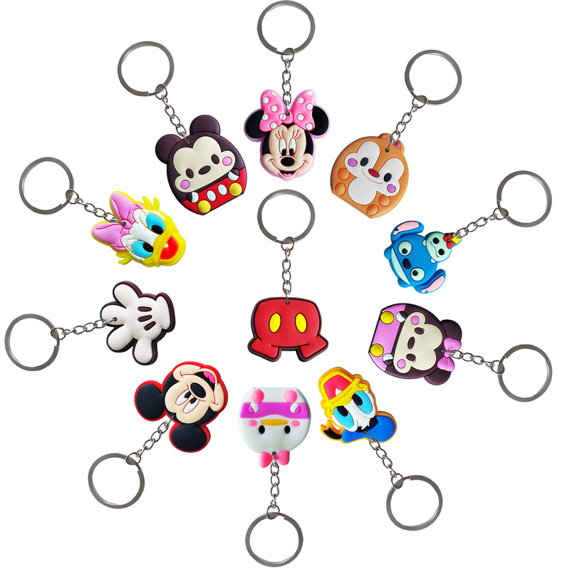 Cross-Border E-Commerce Cute Mickey Keychain Pendant Bag Cartoon Accessories Pvc Silicone Material Keychain Wholesale Cross-Border E-Commerce Cute Mickey Keychain Pendant Bag Cartoon Accessories Pvc Silicone Material Keychain Wholesale