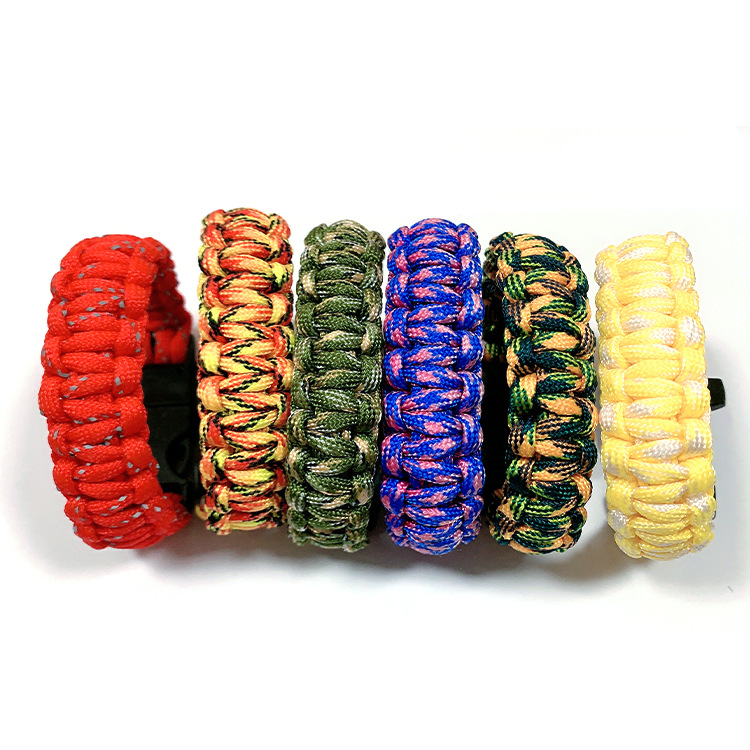 七芯伞绳手 环时尚手链编织手链 求生手链野外生存伞绳手绳户外用