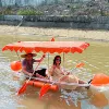 3,36 м двухместная лодка, комплект с тентом, оранжевый