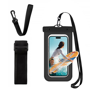 Factory direct new IPX8 mobile phone waterproof bag running fitness swimming surfing arm belt mobile phone waterproof bag