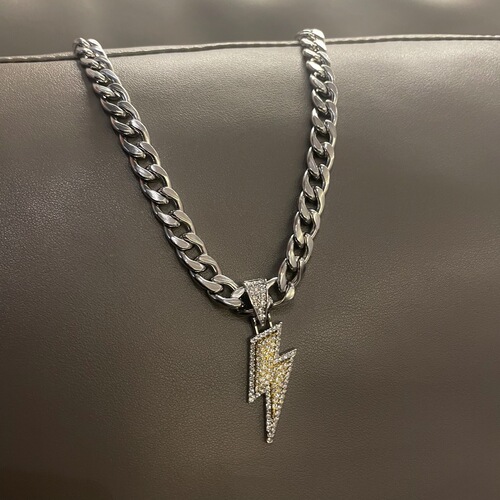 European and American-style trendy accessories: Simple, elegant two-metal-bar tassel pendant necklace—long sweater chain for women