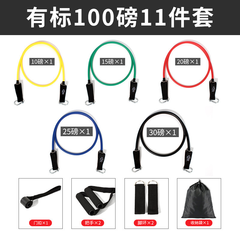 TPE 카라비너 11개 세트-100파운드(라벨 포함)