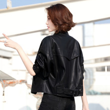 皮衣外套女海宁全皮2025新款秋冬季加厚棉立领短款高端绵羊皮夹克