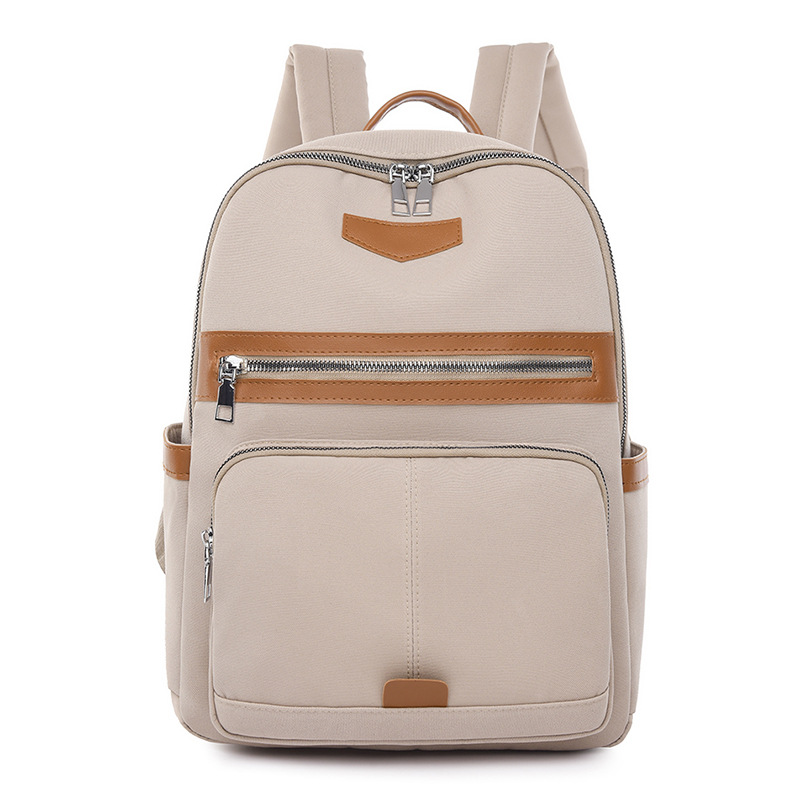 2023 verano nuevo estilo casual damas mochila de tela Oxford moda contraste color gran capacidad mochila de viaje al aire libre al por mayor