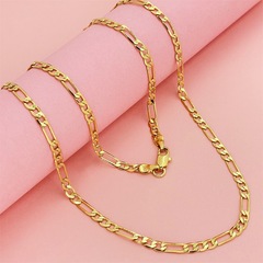 工場直販銅金メッキ真空メッキ 24K ゴールド 4MM 3 対 1 ユニセックス幾何学的なヨーロッパとアメリカのホットセール