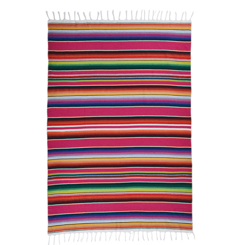 Mexican table flag Mexican rug party tablecloth woven tablecloth fringe rug Mexican tablecloth striped rug