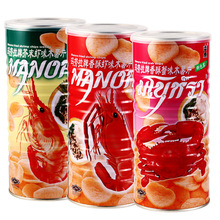 2罐包郵泰國進口零食品manora瑪努拉蝦味木薯片蝦片蟹（3口味選）