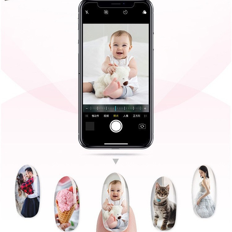 Portátil pequeño 3d inteligente máquina de uñas máquina de pintura de uñas de impresión rápida impresora automática de uñas