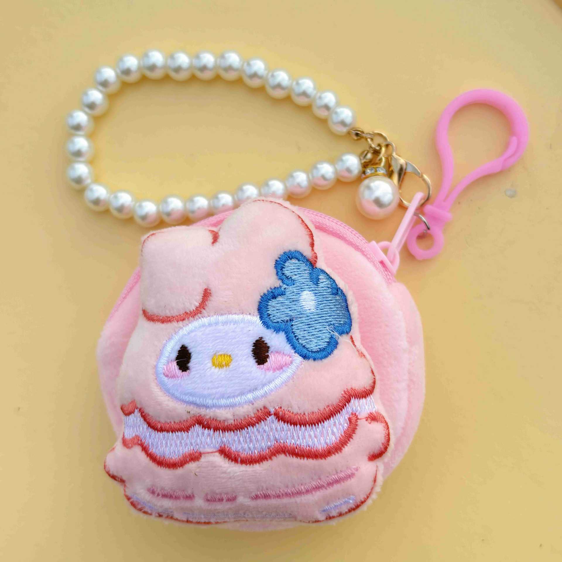 스몰 라운드백-햄버거 비즈체인 스타일 [핑크]