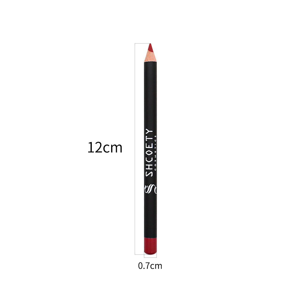 European and American cross-border beauty multi-color lipstick lip pens that do not fade, double-headed pink lip liner pens, wholesale of foreign trade cosmetics undefined