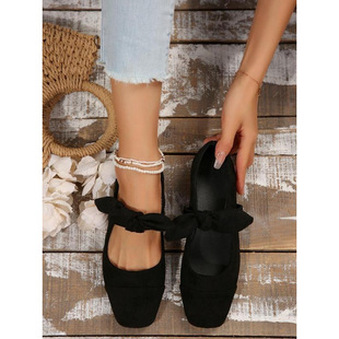 B 28132 Bow round head mary jane shoes �����Y�A�^������Ь