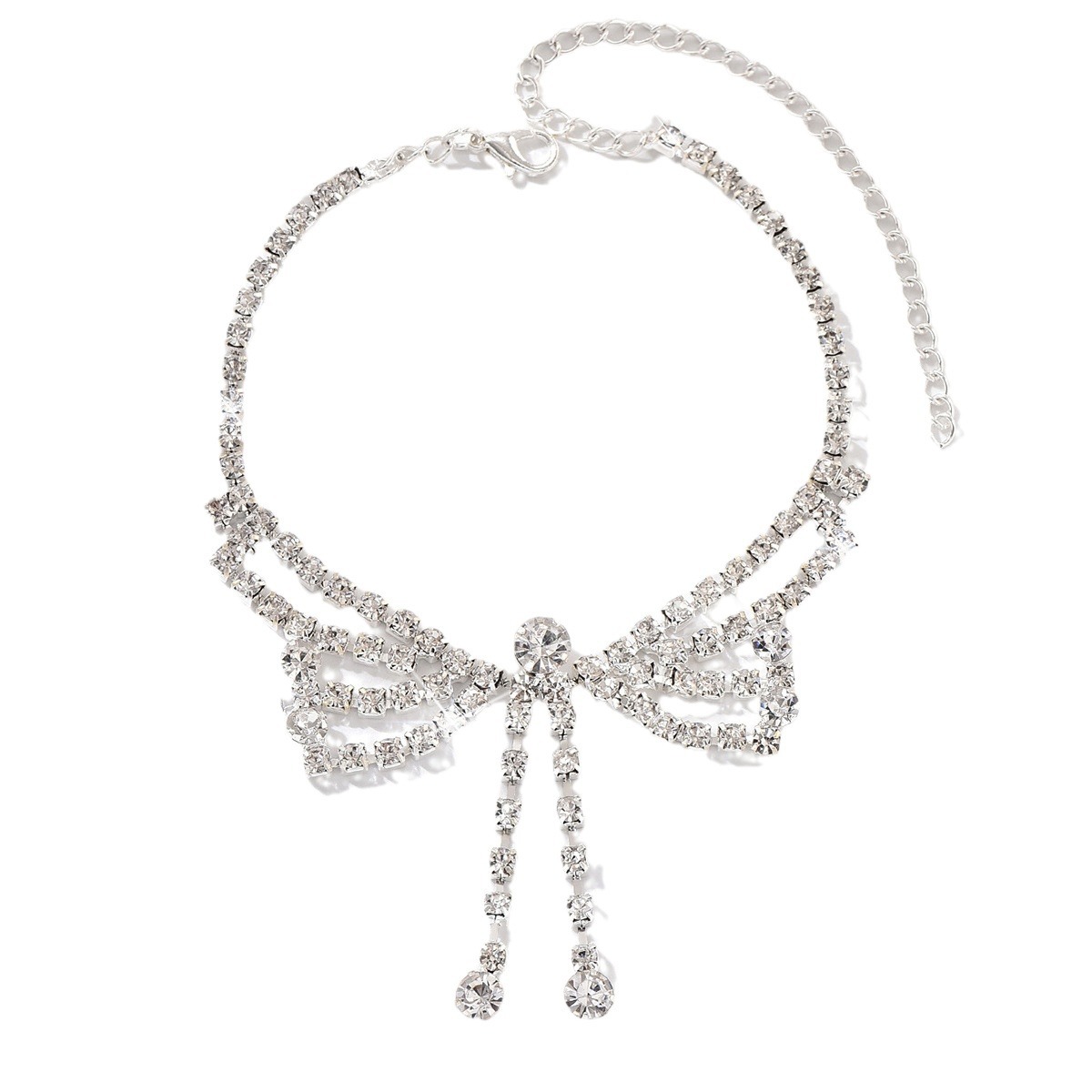 Europa y América exagerada cadena de diamantes de diamante tobillo de bordas mujer bohemia personalidad de arena en joyas de cadena de cuerpo image 6
