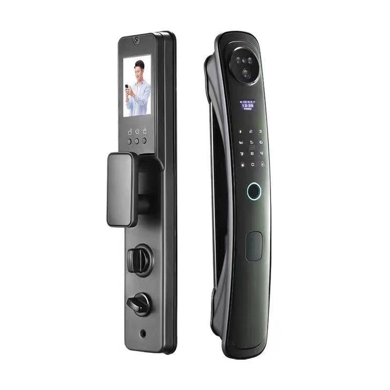 BMW cerradura inteligente 3D reconocimiento facial automático de huellas dactilares cerradura antirrobo cerradura de la puerta cerradura de contraseña electrónica cerradura visual ojo de gato