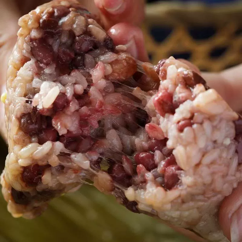 Jiaxing Zongzi свежие засахаренные финики, черный рис, сладкий рис, завтрак, фаст-фуд, фестиваль лодок-драконов