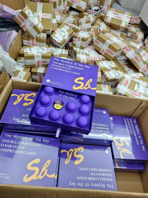 (Authentic) Key Mystery Little S Double Burn Cup Tablet Candy Micro Business Same Style Boxed 60 Pieces